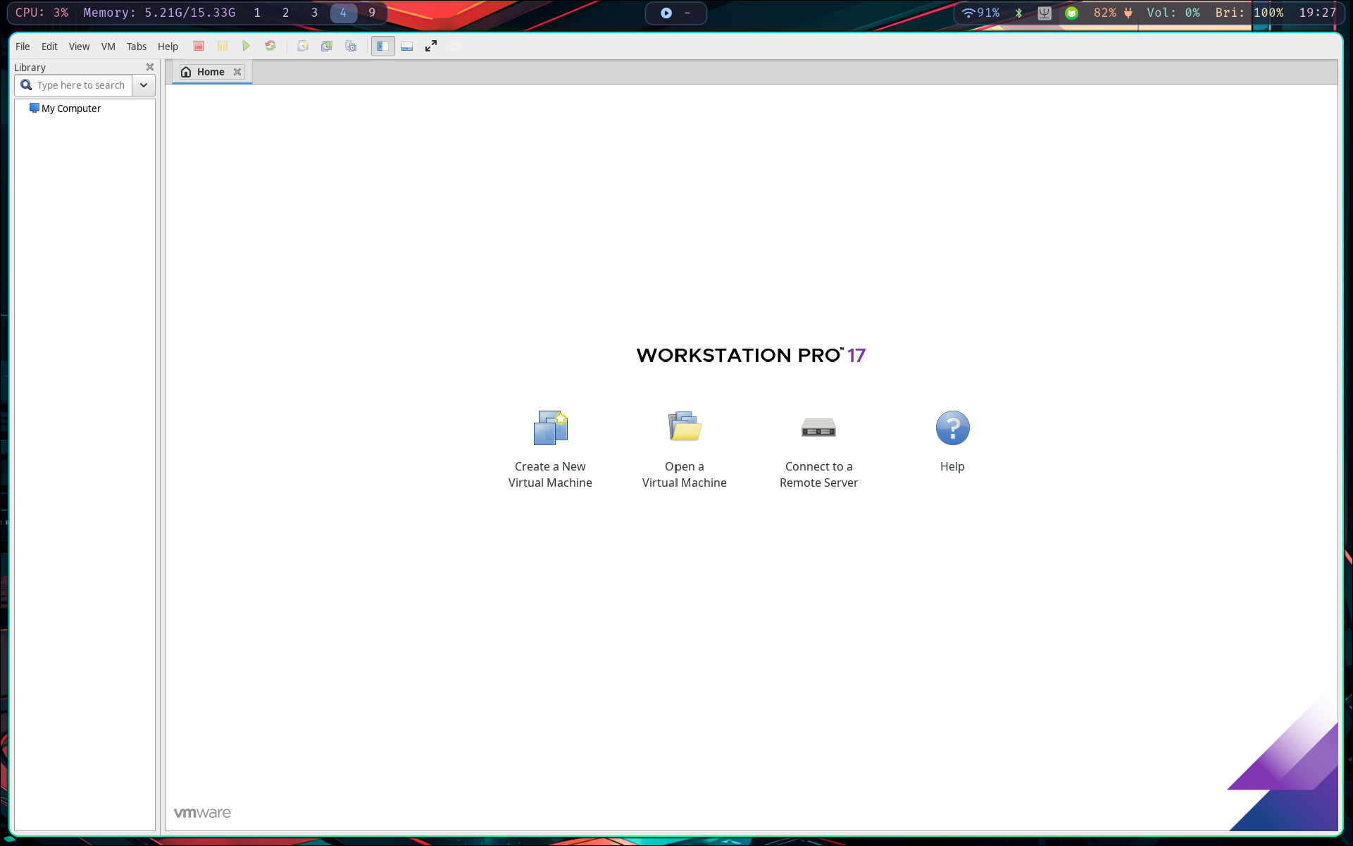 VMware 成功运行
